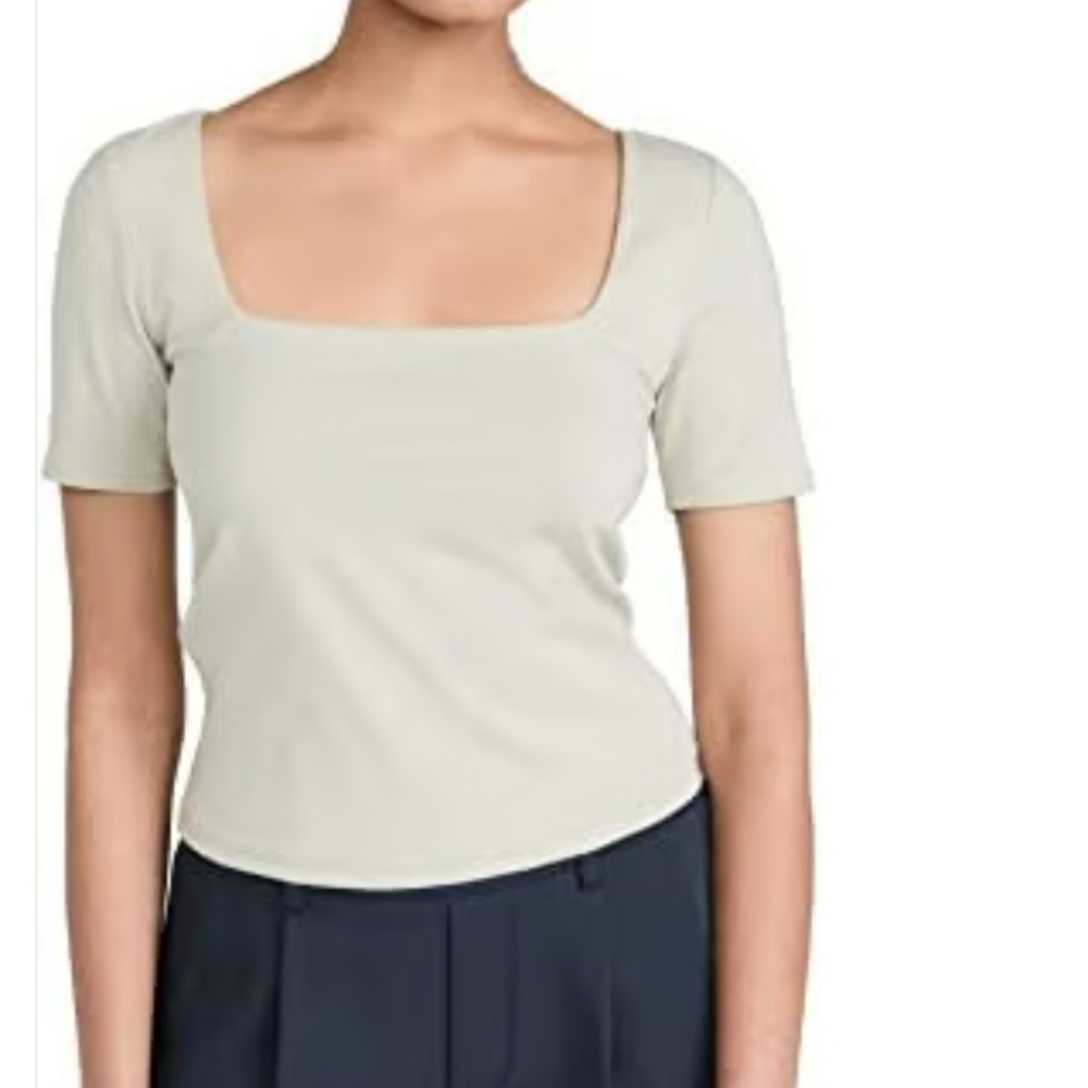 Vince Square Neck Tshirt Celery XS